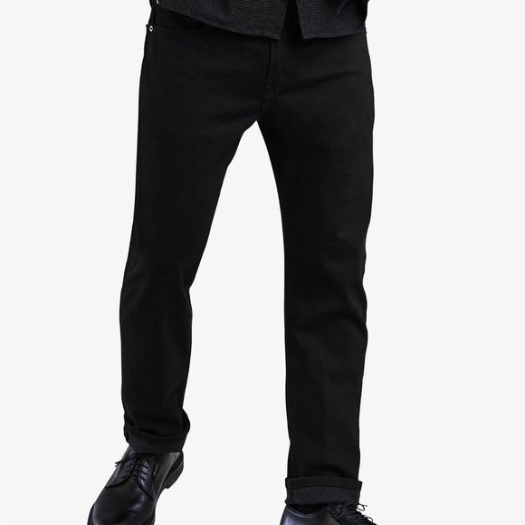 502 Levis jeans 30W 30L black regular tapered mens brand new native cali - Picture 2 of 8